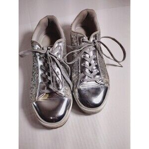 UUBARIS Glitter Tennis Sneakers Dressy Sparkly Rhinestones Womens Size 10